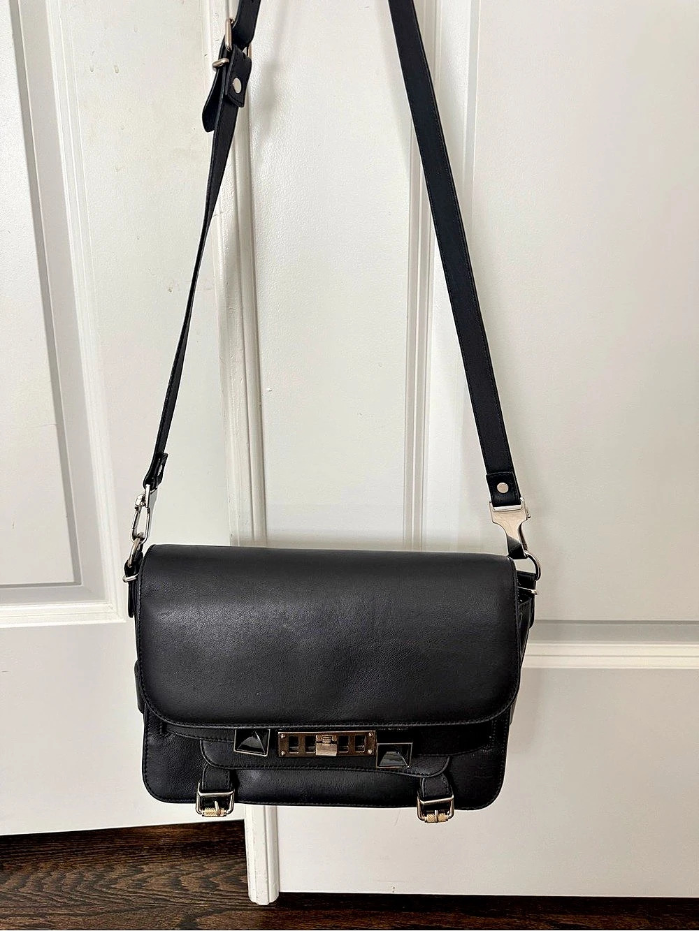 Proenza Schouler Medium PS1 Satchel Black Shoulder Bag